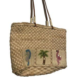 Woven Straw Bag QVC (Beach)